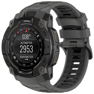 Curea pentru Garmin Instinct 3 50mm/Instinct 3 50mm Solar - Techsuit Watchband 22mm (W077) - Gray