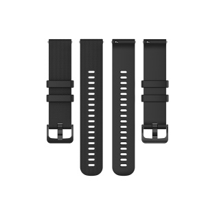 Curea pentru Huawei Watch GT 4 (41mm)/W1/Honor Watch S1/Garmin Venu 2S/Vivoactive 4S - Techsuit Watchband 18mm (W006) - Black - Img 2