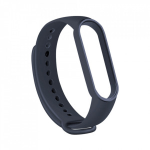 Curea pentru Xiaomi Mi Band 5 / 5 NFC / 6 / 6 NFC / Amazfit Band 5 - Techsuit Watchband (W013) - Dark Blue - Img 4