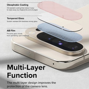 Folie Camera pentru Google Pixel 9 Pro XL (set 3) - Ringke Camera Protector Glass - Clear - Img 6