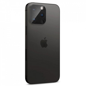 Folie Camera pentru iPhone 14 Pro / iPhone 14 Pro Max - Techsuit Full Camera Glass - Black - Img 3
