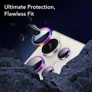 Folie Camera pentru Samsung Galaxy S24 Ultra - ESR Lens Protector Tempered Glass - Chromatic - Img 2