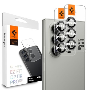 Folie Camera pentru Samsung Galaxy Z Fold7 (set 2) - Spigen Glas.tR Optik EZ Fit Pro HD - Black
