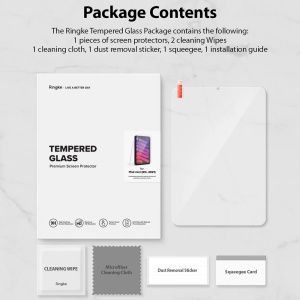 Folie pentru iPad mini 6 (2021) / iPad mini 7 (2024) - Ringke Tempered Glass Screen Protector - Clear - Img 13