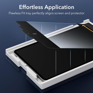 Folie pentru iPad Pro 12.9 (2018 / 2020 / 2021 / 2022) (set 2) - ESR Armorite Screen Protector - Clear - Img 4