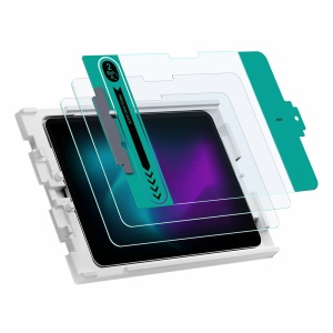 Folie pentru iPad Pro 13 (2024) (set 2) - ESR Tempered Glass 9H - Clear - Img 2