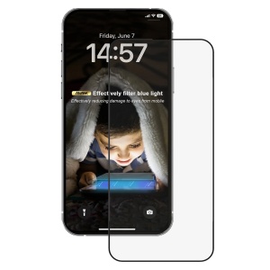 Folie pentru iPhone 14 Pro - ANANK 2.5D Anti-blue Light Screen Protector - Black