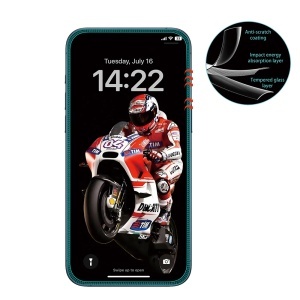 Folie pentru iPhone 15 Pro Max - ANANK 3D Anti-crack Screen Protector - Black