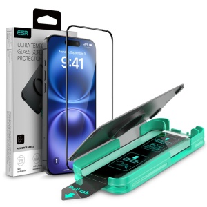 Folie pentru iPhone 16 - ESR Armorite Screen Protector - Black - Img 1