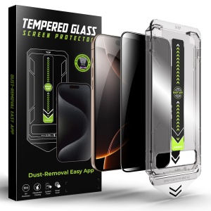 Folie pentru iPhone 16 Pro Max - Techsuit TitanGlass FullCover - Privacy
