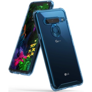 Husa LG G8 ThinQ Ringke FUSION Transparent/Albastru