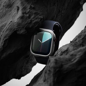 Husa pentru Apple Watch 10 42mm (set 2) - Ringke Slim - Clear / Dark Gray - Img 5