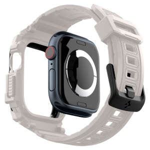 Husa pentru Apple Watch 10 46mm + Curea - Spigen Rugged Armor Pro - Dune Beige - Img 5