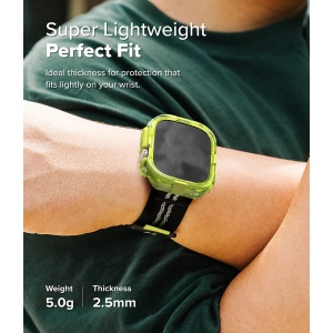 Husa pentru Apple Watch Ultra / Ultra 2 - Ringke Fusion Bumper - Black - Img 3