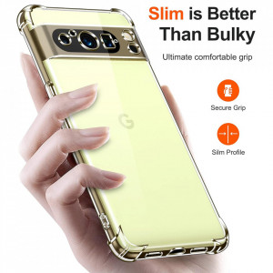 Husa pentru Google Pixel 8 Pro - Techsuit Shockproof Clear Silicone - Clear - Img 2