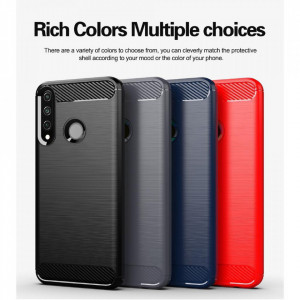 Husa pentru Huawei Y6p - Techsuit Carbon Silicone - Black - Img 6