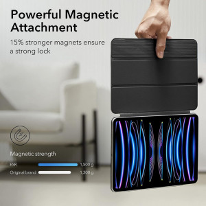 Husa pentru iPad Pro 11 (2018 / 2020 / 2021 / 2022) - ESR Rebound Magnetic - Black - Img 4