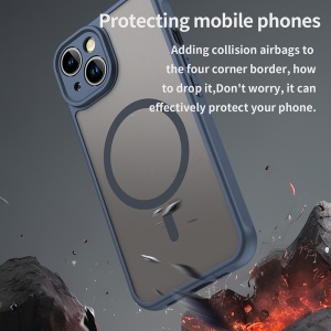 Husa pentru iPhone 13 - Techsuit HaloFrost II MagSafe - Navy Blue - Img 5