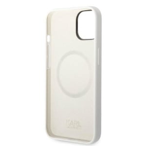 Husa pentru iPhone 14 Plus - Karl Lagerfeld Silicone MagSafe (KLHMP14MSNCHBCH) - White Choupette - Img 2