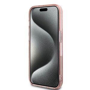 Husa pentru iPhone 14 Pro - Karl Lagerfeld IML Luxury (KLHCP14LHKLPCHP) - Pink Choupette Head&Monogram - Img 5