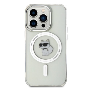 Husa pentru iPhone 14 Pro - Karl Lagerfeld IML MagSafe (KLHMP14LHFCCNOT) - Transparent Choupette - Img 4