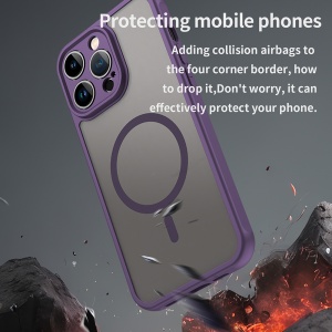 Husa pentru iPhone 14 Pro Max - Techsuit HaloFrost II MagSafe - Purple - Img 5
