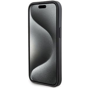 Husa pentru iPhone 15 - Karl Lagerfeld Saffiano Gripstand (KLHCP15SGSAKCPK) - Karl&Choupette - Img 6