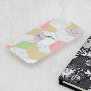 Husa pentru iPhone 15 Pro Max - Techsuit Marble Series - Purple Hex - Img 3