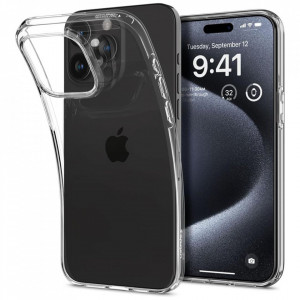 Husa pentru iPhone 15 Pro - Spigen Liquid Crystal - Clear - Img 1