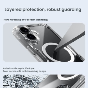 Husa pentru iPhone 16 - Nillkin Nature TPU Pro MagSafe Case - Blue - Img 7