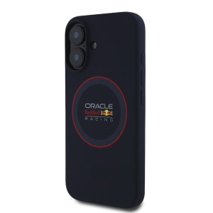 Husa pentru iPhone 16 Plus - Red Bull Racing Silicone Red Ring MagSafe (RBHMP16M24SIILVR) - Navy - Img 3