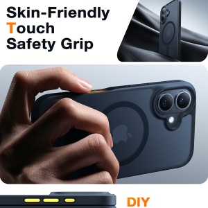 Husa pentru iPhone 16 Plus - Torras Guardian Magnetic Series - Black - Img 5