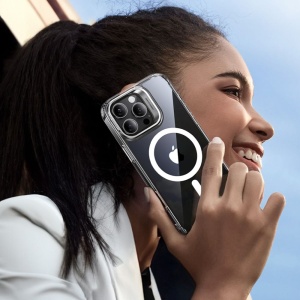 Husa pentru iPhone 16 Pro Max + Folie - ESR Classic Hybrid HaloLock Kickstand - Clear - Img 4