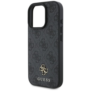 Husa pentru iPhone 16 Pro Max - Guess 4G Small and Classic Logo MagSafe (GUHMP16XP4SM4MK) - Black - Img 2