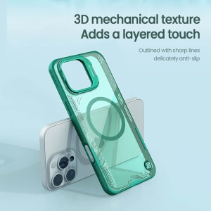 Husa pentru iPhone 16 Pro Max - Nillkin Iceblade Prop Magnetic (with Camera Cutout) - Green - Img 7