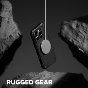 Husa pentru iPhone 16 Pro Max - Ringke Rugged Gear MagSafe - Camo Black - Img 5
