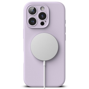 Husa pentru iPhone 16 Pro Max - Ringke Silicone Magnetic MagSafe - Lavender - Img 2