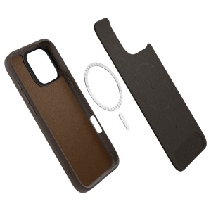 Husa pentru iPhone 16 Pro Max - Spigen Cyrill Kajuk MagSafe - Saddle Brown - Img 7