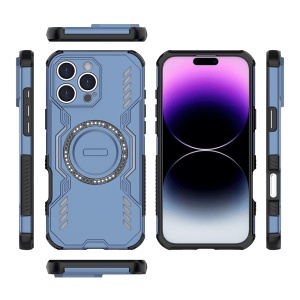 Husa pentru iPhone 16 Pro Max - Techsuit ArmorMag Case - Blue - Img 4