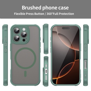 Husa pentru iPhone 16 Pro - Techsuit HaloFrost II MagSafe - Green - Img 3