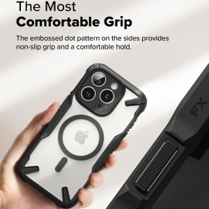 Husa pentru iPhone 16 - Ringke Fusion X MagSafe - Black - Img 4