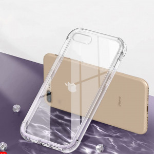 Husa pentru iPhone 7 Plus / iPhone 8 Plus - Techsuit Shockproof Clear Silicone - Clear - Img 2