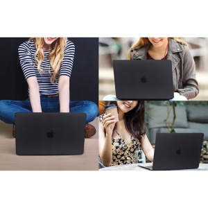 Husa pentru MacBook Air 15" (2023 / 2024) - Techsuit UltraShell - Matte Black - Img 7