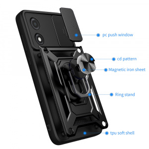 Husa pentru Motorola Moto E13 - Techsuit CamShield Series - Rose Gold - Img 4