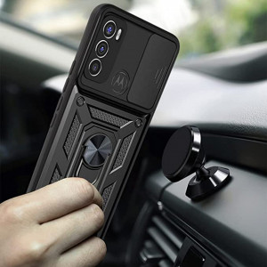 Husa pentru Motorola Moto E20 / E30 / E40 - Techsuit CamShield Series - Black - Img 4