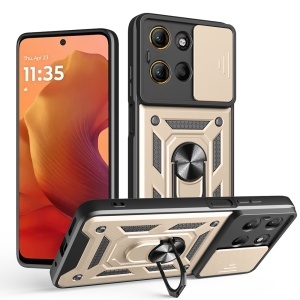 Husa pentru Motorola Moto G15 / G15 Power - Techsuit CamShield Series - Gold