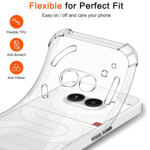 Husa pentru Nothing Phone (2a) / (2a) Plus - Techsuit Shockproof Clear Silicone - Clear - Img 7