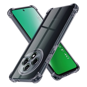 Husa pentru Oppo Reno12 F 4G / Reno12 F 5G / Reno12 FS 4G / Reno12 FS 5G - Techsuit Shockproof Clear Silicone - Smoke Black