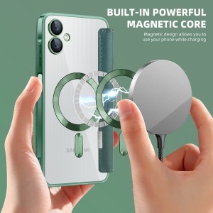 Husa pentru Samsung Galaxy A06 - Techsuit SmartMag Book Case - Green - Img 6