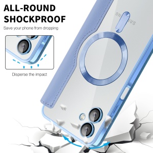 Husa pentru Samsung Galaxy A06 - Techsuit SmartMag Book Case - Light Blue - Img 4